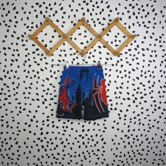 Marvel Other - Spiderman Blue Marvel Superhero Boys Swim Trunks